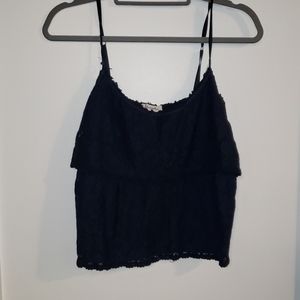 Navy Lace Tank